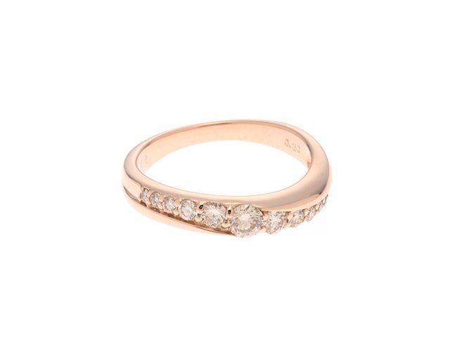 JEWELRY ジュエリー ジュエリー K18PG/D0.30/2.7g/#6.5 貴金属･宝石 ﾘﾝｸﾞ リング・指輪 K18ピンクゴールド K18PG/ダイヤモンド 6.5号 ピンクゴールド レディース【中古】431