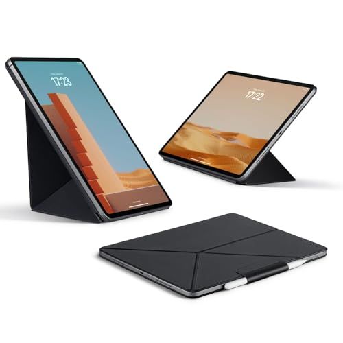 PITAKA iPad Air 11インチ ケース(M3/M2、2025/2024)、iPad Air 2022/2020、iPad Pro 11インチ 2018-2022 横置＆縦置 タブレットスタンド 磁気吸着 軽量 極薄 衝撃保護 折り 66d096ce