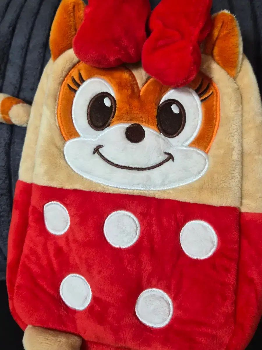 ロッテワールド ロリー バッグ リス キャラクター ぬいぐるみ バックパック バッグ