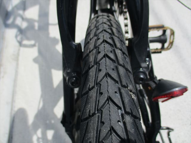 キャデラック 折り畳み自転車 20インチ ブラック 中古 F59☆整備済み☆完成車発送☆中古自転車 折りたたみ【20インチ
