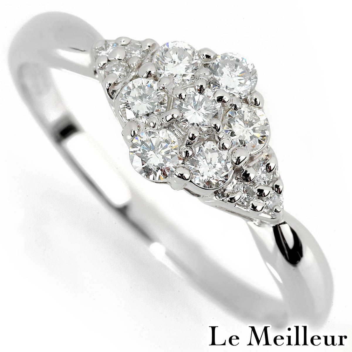 【新品仕上済】 ダイヤモンド 0.5ct プラチナ Pt900 リング 20号 レディース 返品OK