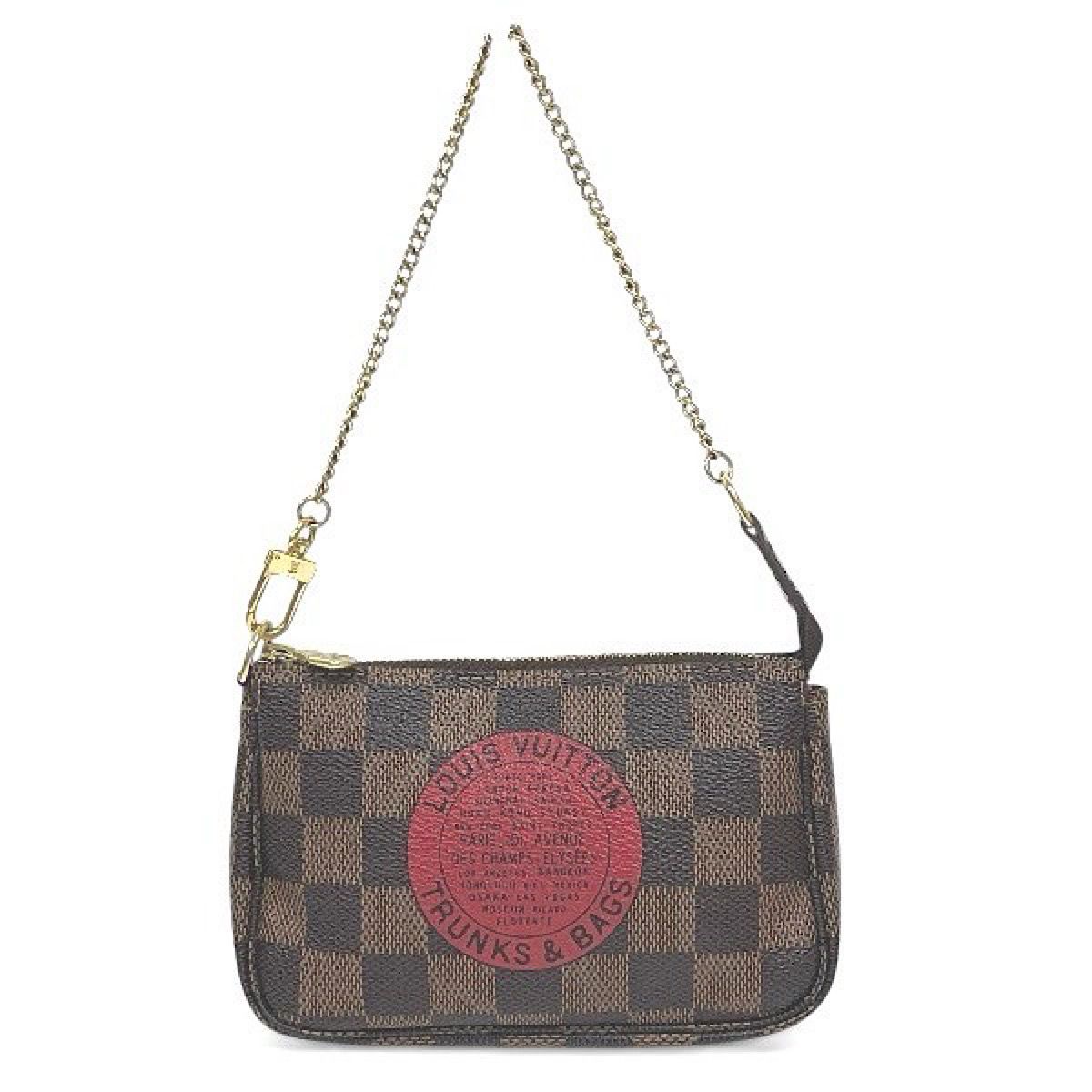ルイ・ヴィトン LOUIS VUITTON ミニポシェットアクセソワール ダミエ ショルダーバッグ PVC N58011 レディース