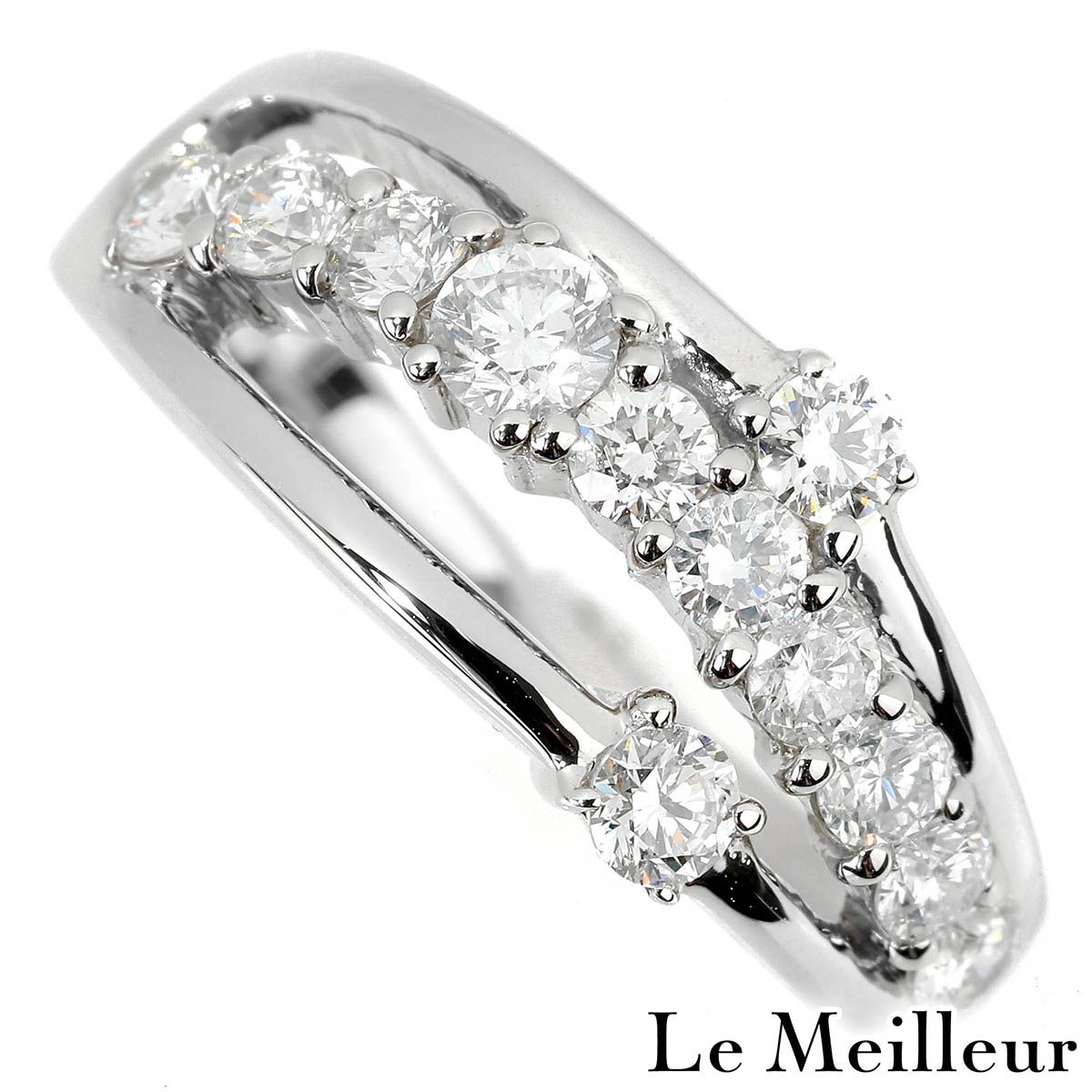 【新品仕上済】 ダイヤモンド 0.8ct プラチナ Pt900 リング 15号 レディース 返品OK