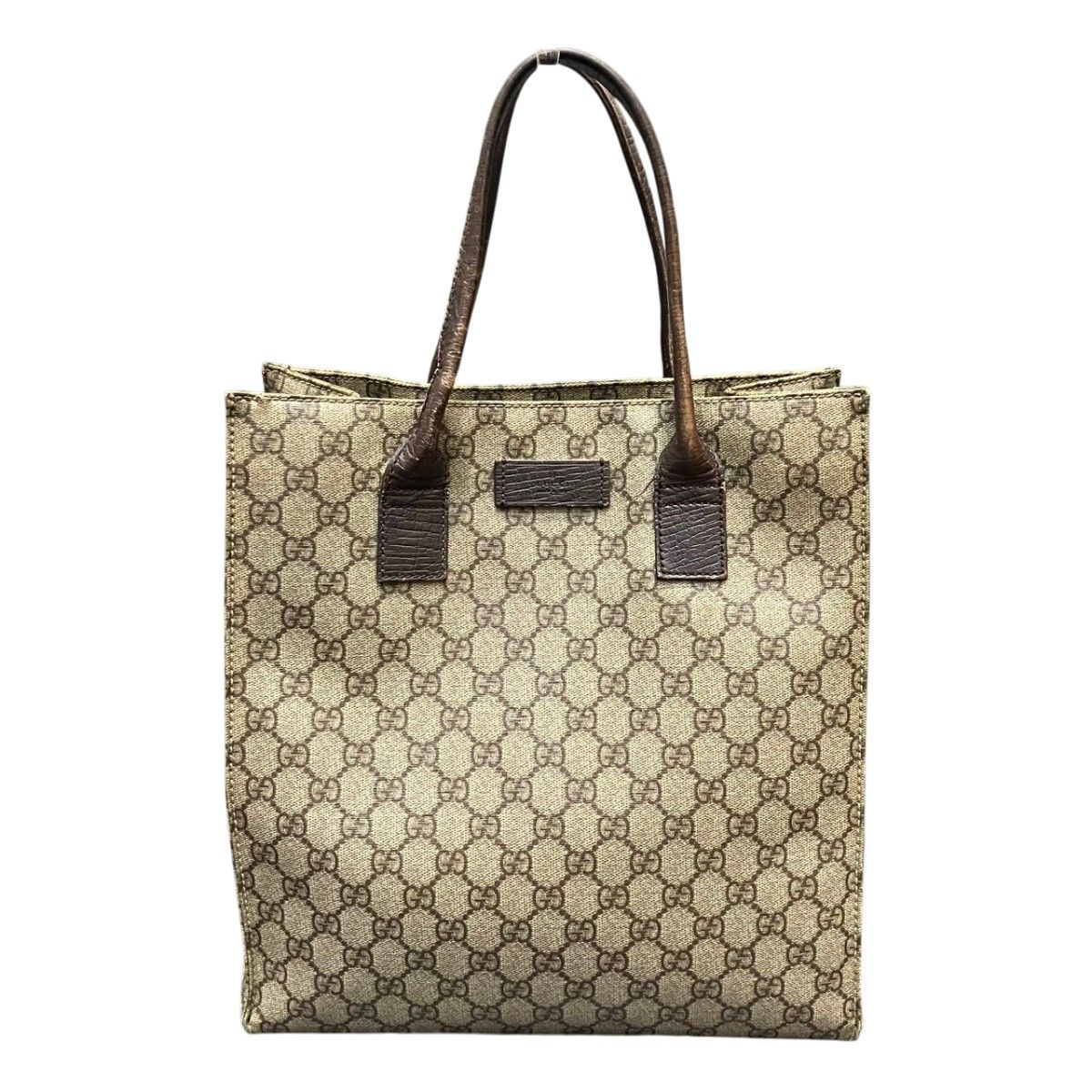 グッチ GUCCI GGスプリーム ハンドバッグ PVC レザー 91249 ユニセックス
