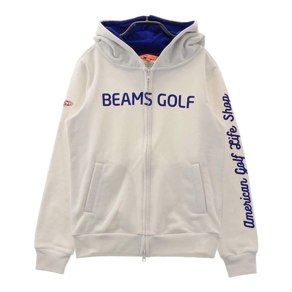 サイズ：M BEAMS GOLF ビームスゴルフ 長袖 スウェット ジップパーカー ホワイト系 [240101646820] ゴルフウェア レディース ストスト
