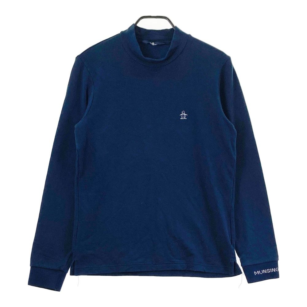 サイズ：L MUNSING WEAR マンシングウェア 裏起毛 ハーフジップ 長袖T