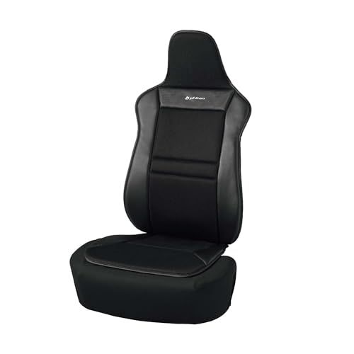 ボンフォーム(BONFORM) ファイテンカーボン アクアチタンを用いたシートカバー シートカバー 乗用車用 前席1枚 ブラック phiten 4088-91BKkk