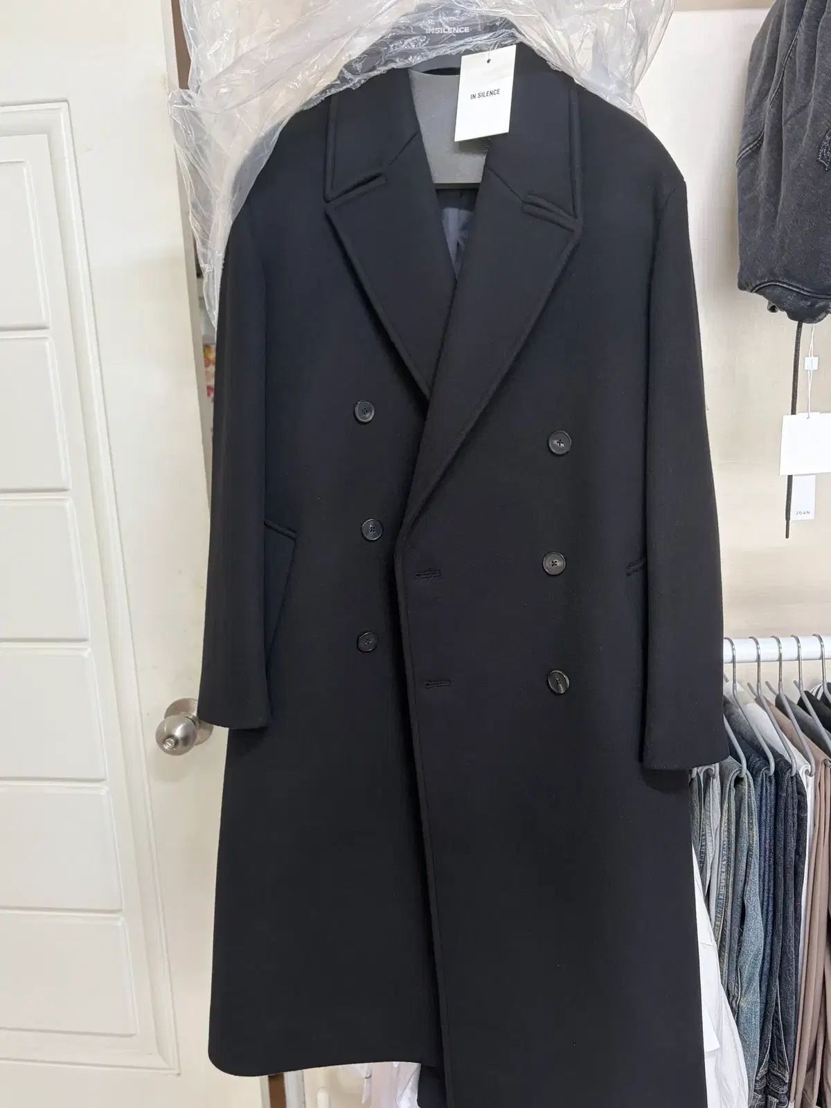 新品 INSILENCE インサイレンス カシミア ダブル ロング コート M