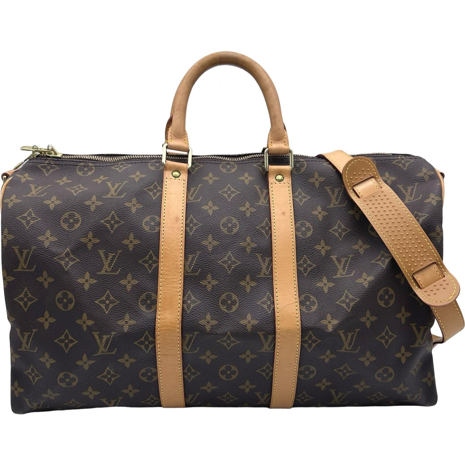 ルイ・ヴィトン LOUIS VUITTON キーポル・バンドリエール45 M41418 ブラウン モノグラム レディース ボストンバッグ