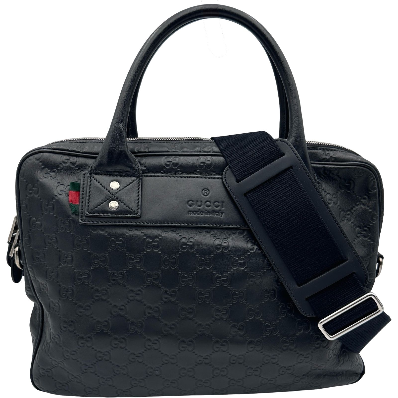 グッチ GUCCI アビービジネスバッグ 328937 ブラック グッチシマ メンズ ハンドバッグ