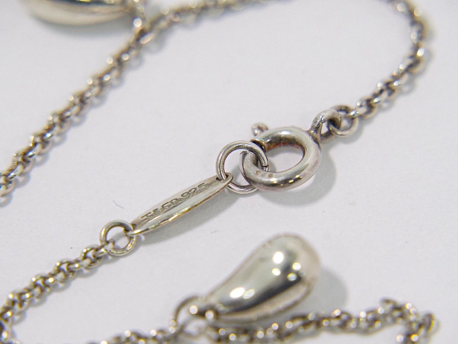 本物 ティファニー TIFFANY & Co. ティアドロップ 5P 925 ブレスレット
