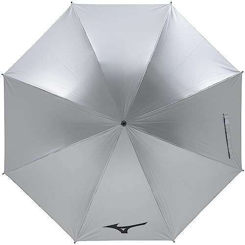 MIZUNO(ミズノ) 銀パラソル ユニセックス 65cm×8本骨 約410g 晴雨兼用 UVカット率99.9%以上 ゴルフ アウトドア 収納袋なし シルバー 5LJY2322★ da2c5600