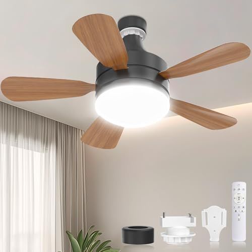 SUKITEN シーリングファンライト 6~8畳 正逆回転 小型 28W 3,000lm DCモーター 扇風機 【2026年最新進化・壁スイッチメモリー機能】 E26口金 引掛けシーリング対応 調光調色 タイマー/メモリー機能 リモコン付き c2df5c1d