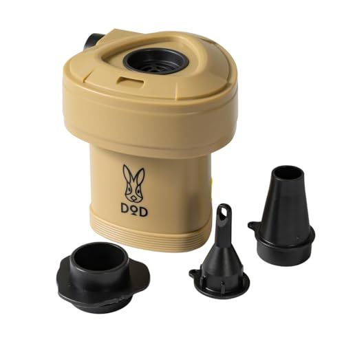 DOD(ディーオーディー) ソトネノエアポンプ わがやのエアポンプ 1300mAh/2000mAh 充電式【エアマット/ベッド/浮き輪等に】DP1-020-TN/DP1-092-TNwb 22026987