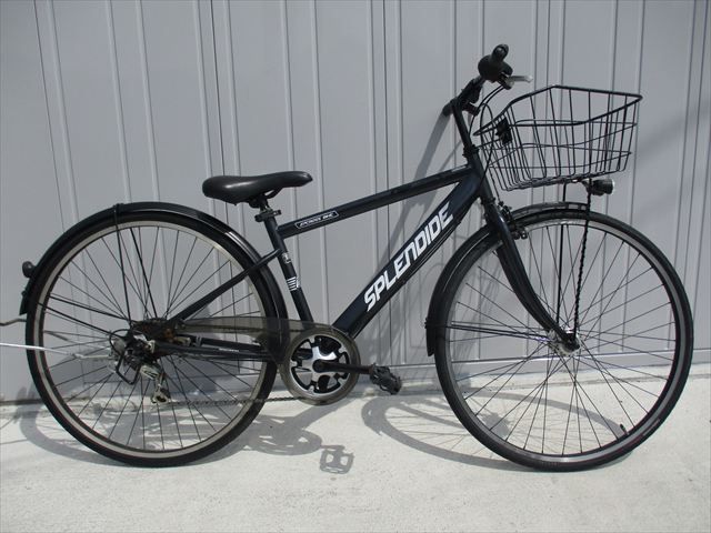 F65★整備済み★完成車発送★中古シティ自転車【27インチ　黒　軽快車】