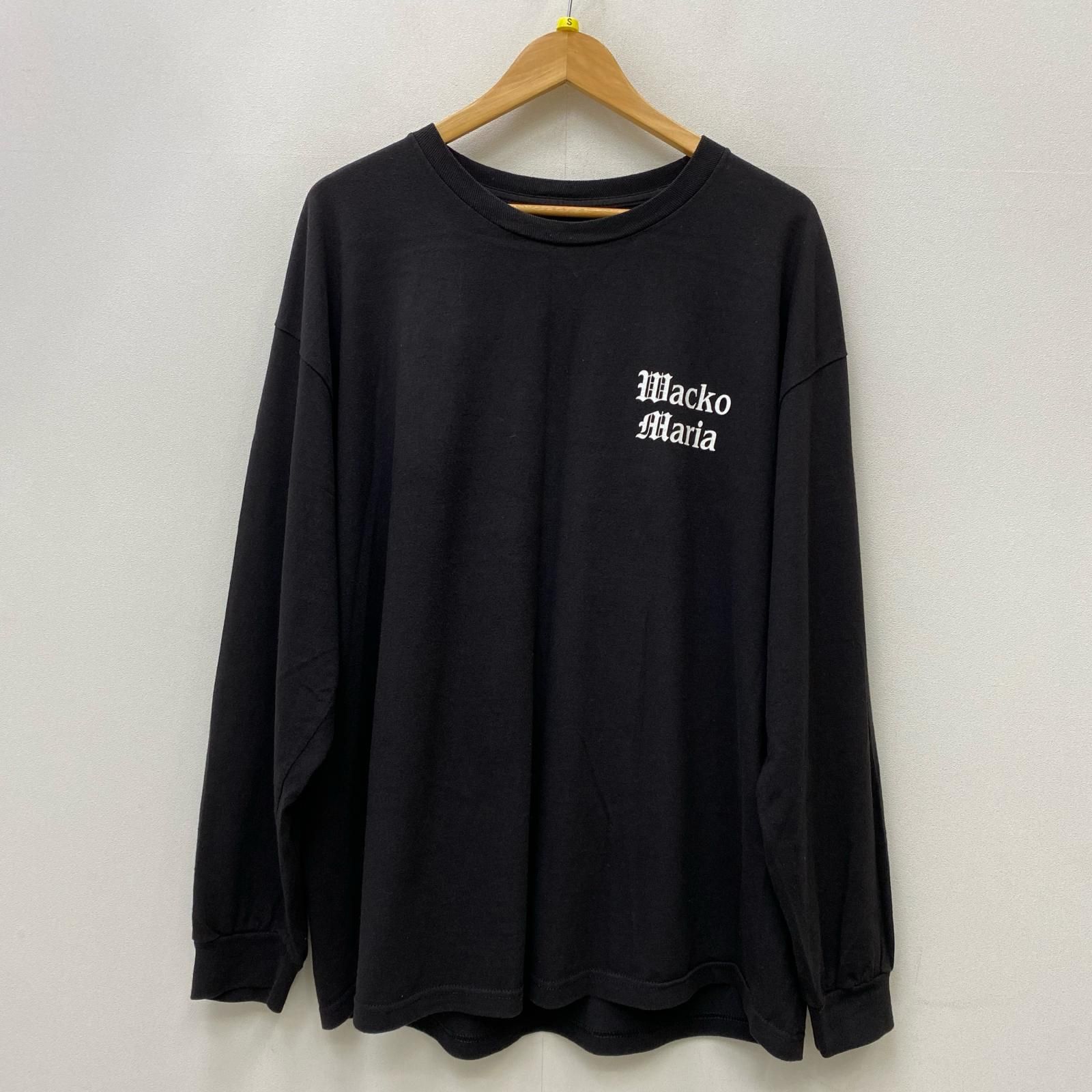 【加古川店】 中古 WACKOMARIA | ワコマリア 長袖Ｔシャツ CREW NECK LONG SLEEVE 23SS-WMT-LT03 TIM LEHI ブラック サイズ：XXL 【104】