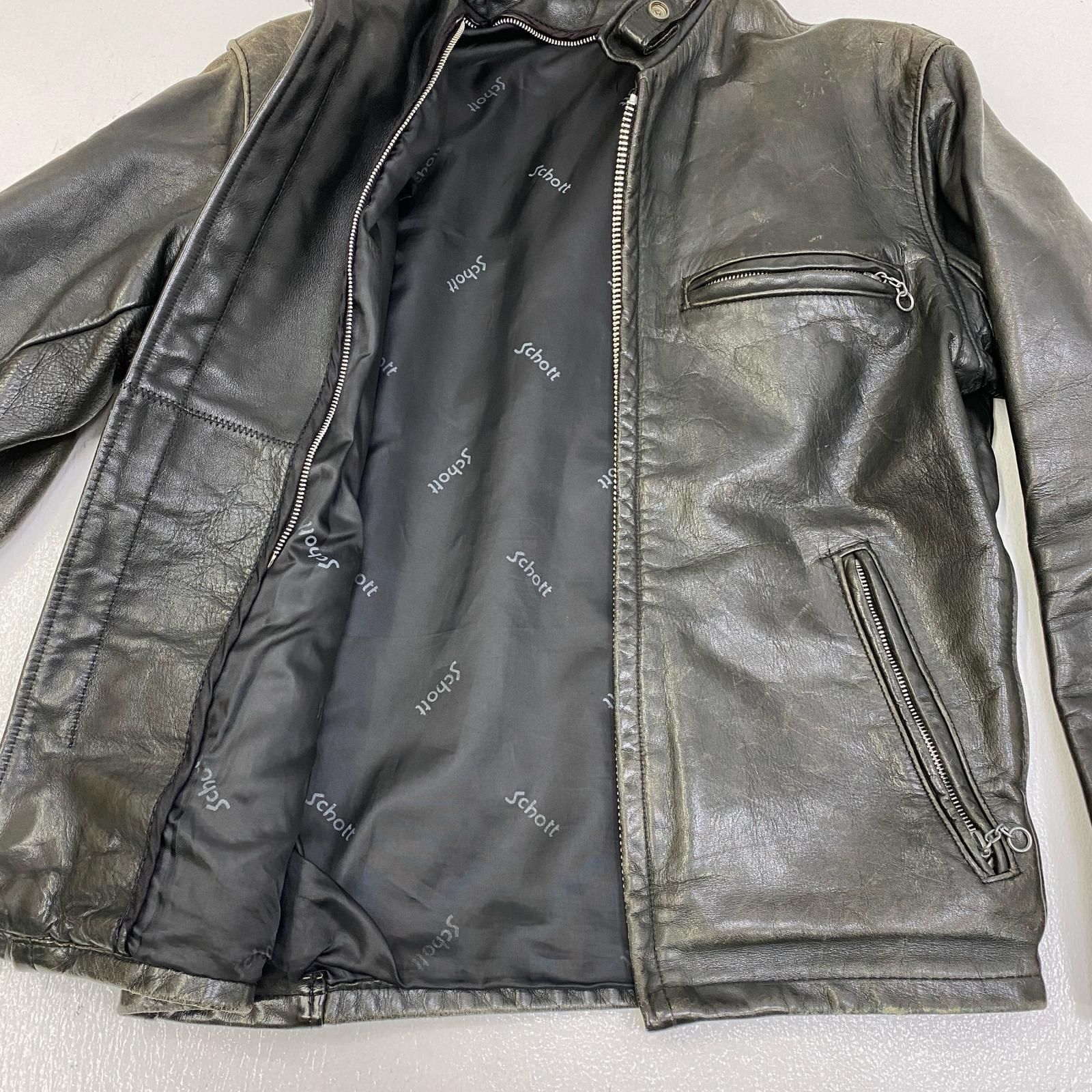 加古川店】 schott | ショット レザー SINGLE RIDERS JKT 141 ブラック