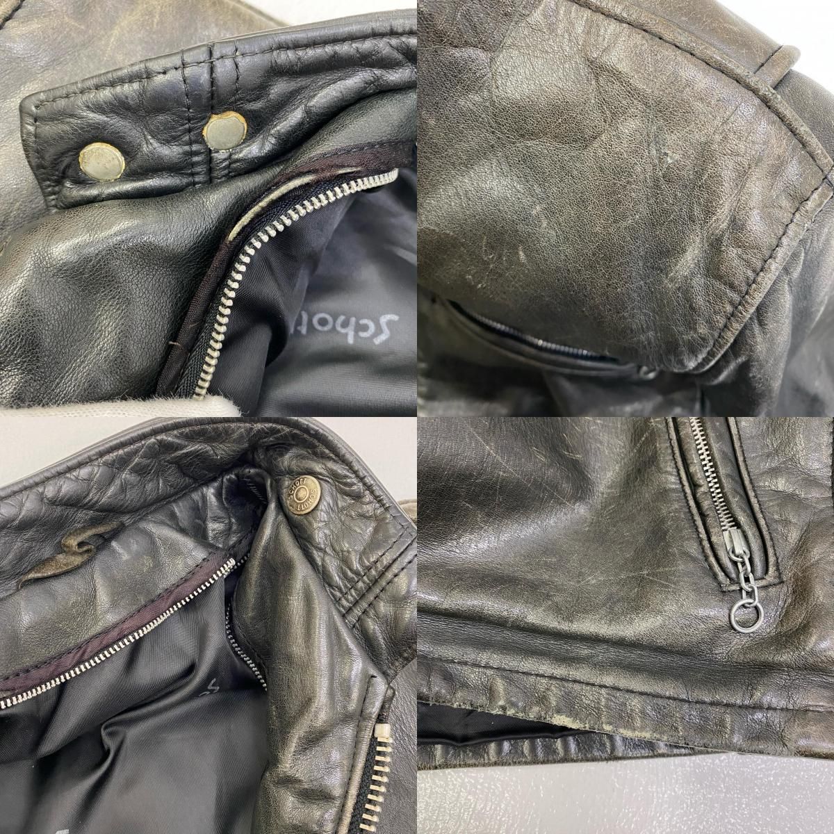 加古川店】 中古 schott | ショット レザー SINGLE RIDERS JKT 141