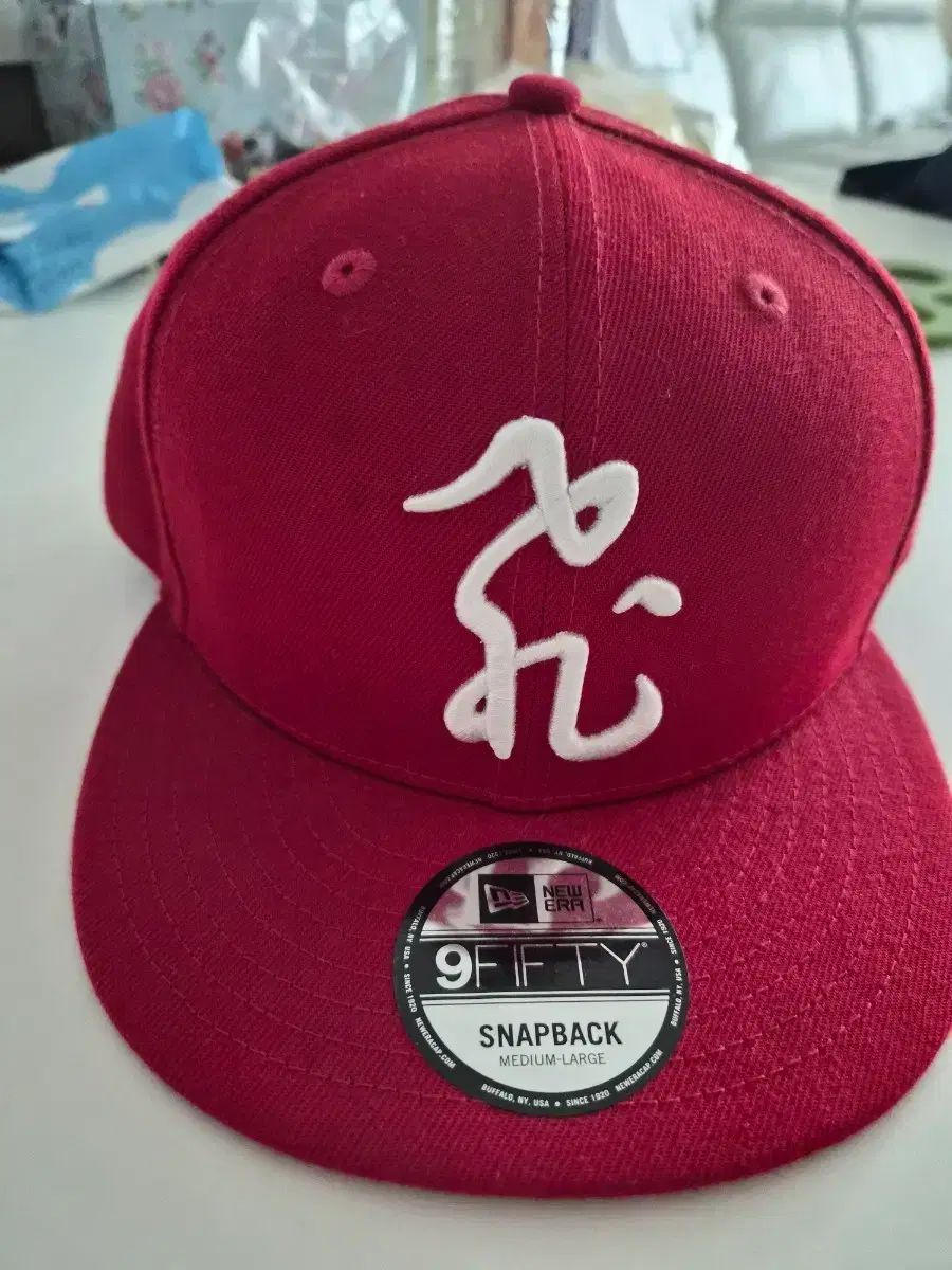 NEW ERA 9FIFTY スナップバック レッド M/L ユク・ソンジェ(YOOK SUNGJAE) コラボ