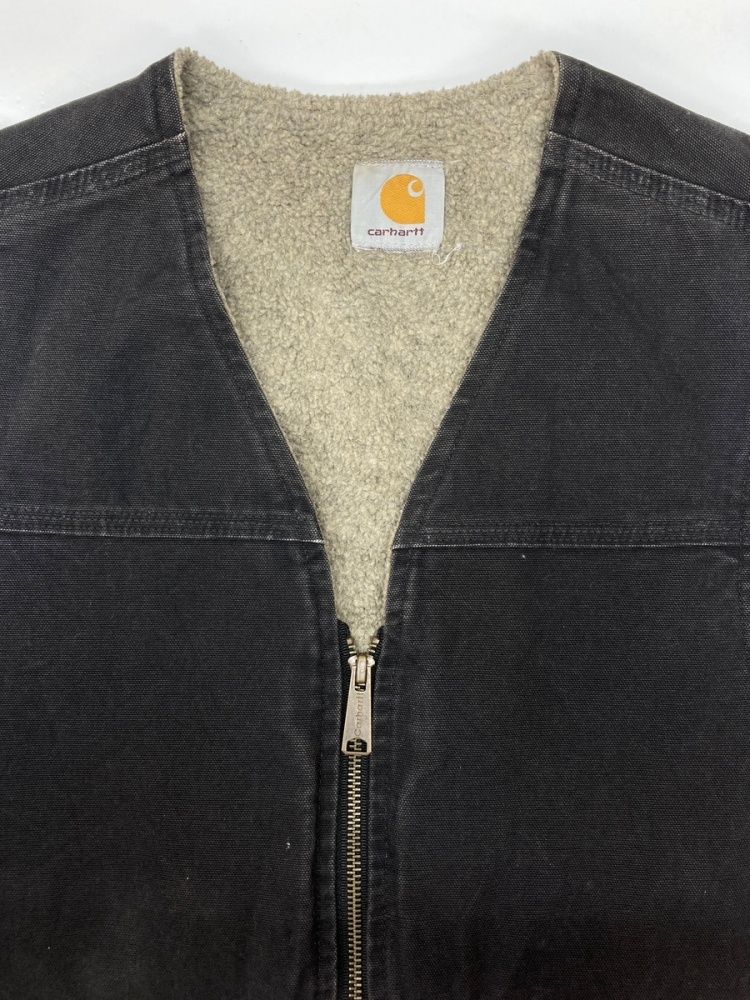 カーハート Carhartt Duck Vest ダック ベスト ジップアップ 裏ボア