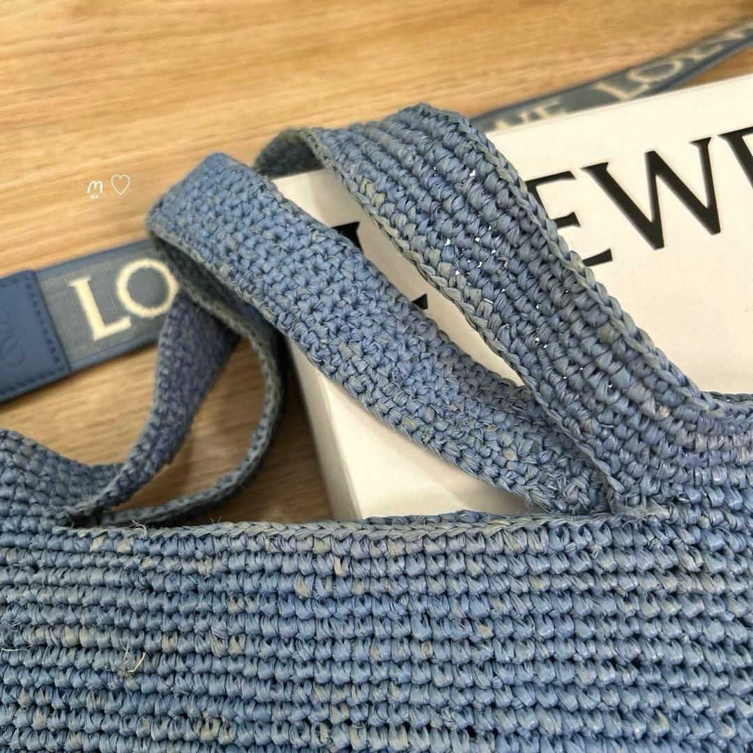 LOEWEロエベ スリットバッグミニ ショルダーストラップ付カゴバッグ斜