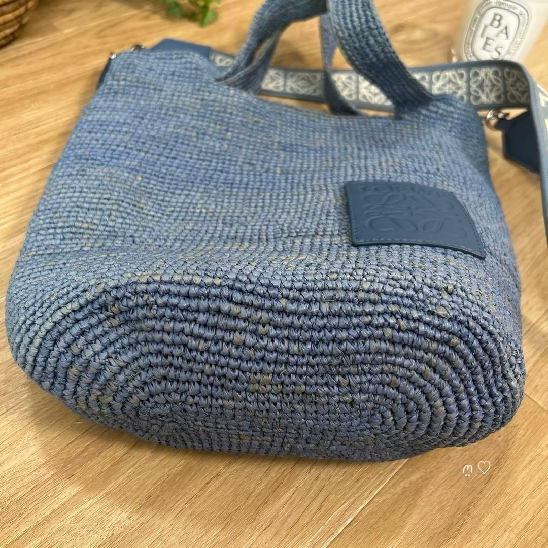 LOEWEロエベ スリットバッグミニ ショルダーストラップ付カゴバッグ斜