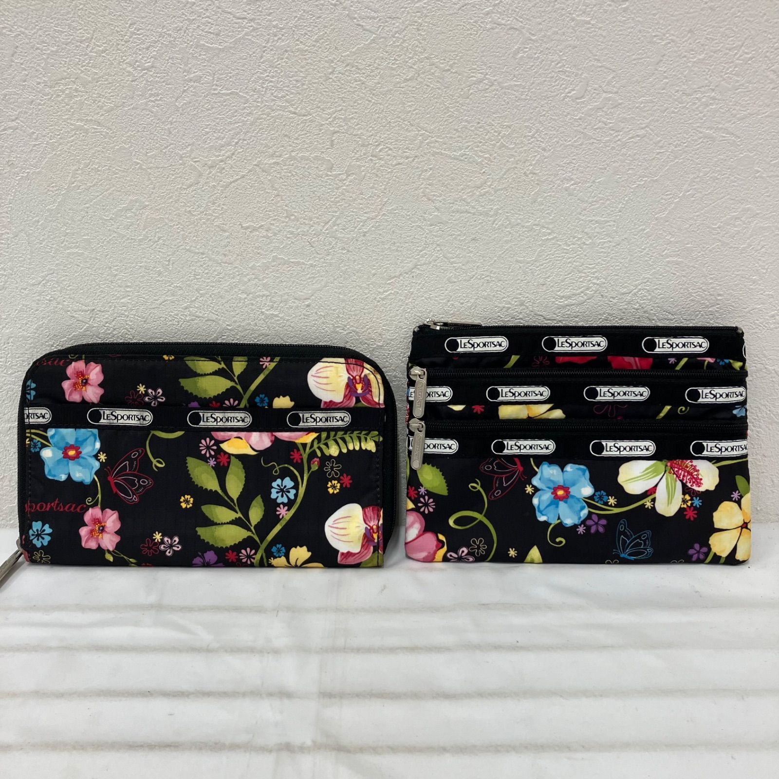 lesportsac お財布,ポーチセット/ハワイ限定 1363 LeSportsac レスポートサック ハワイ限定 財布 ポーチ 2点セット