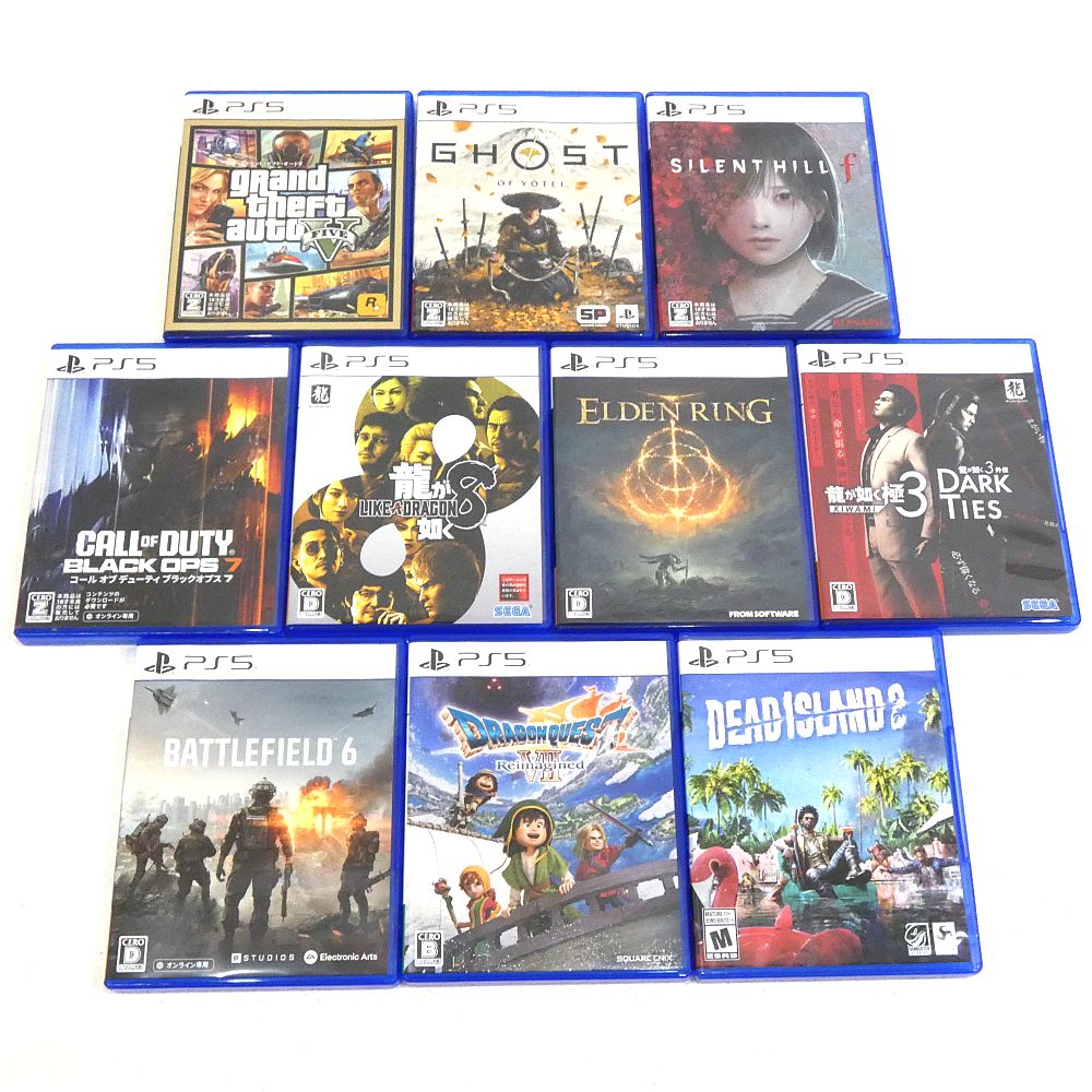 小牧店】ジャンク品 PS5ソフト10本おまとめセット 【I619-5218