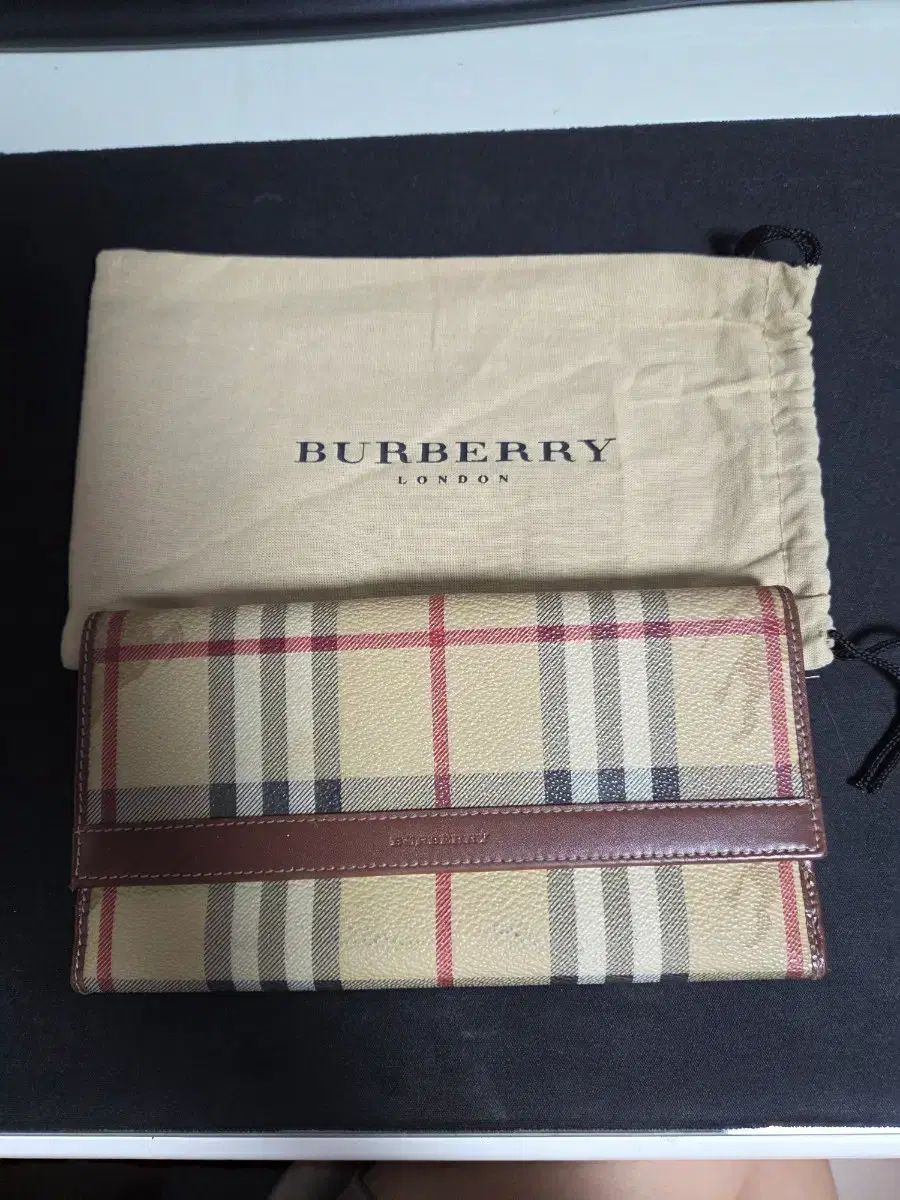 バーバリー クラシック チェック長財布 + ダストバッグ