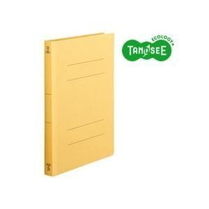 （まとめ）TANOSEE フラットファイル バインダー 2穴 〔厚とじW〕A4タテ 250枚収容 黄 10冊入×20パック