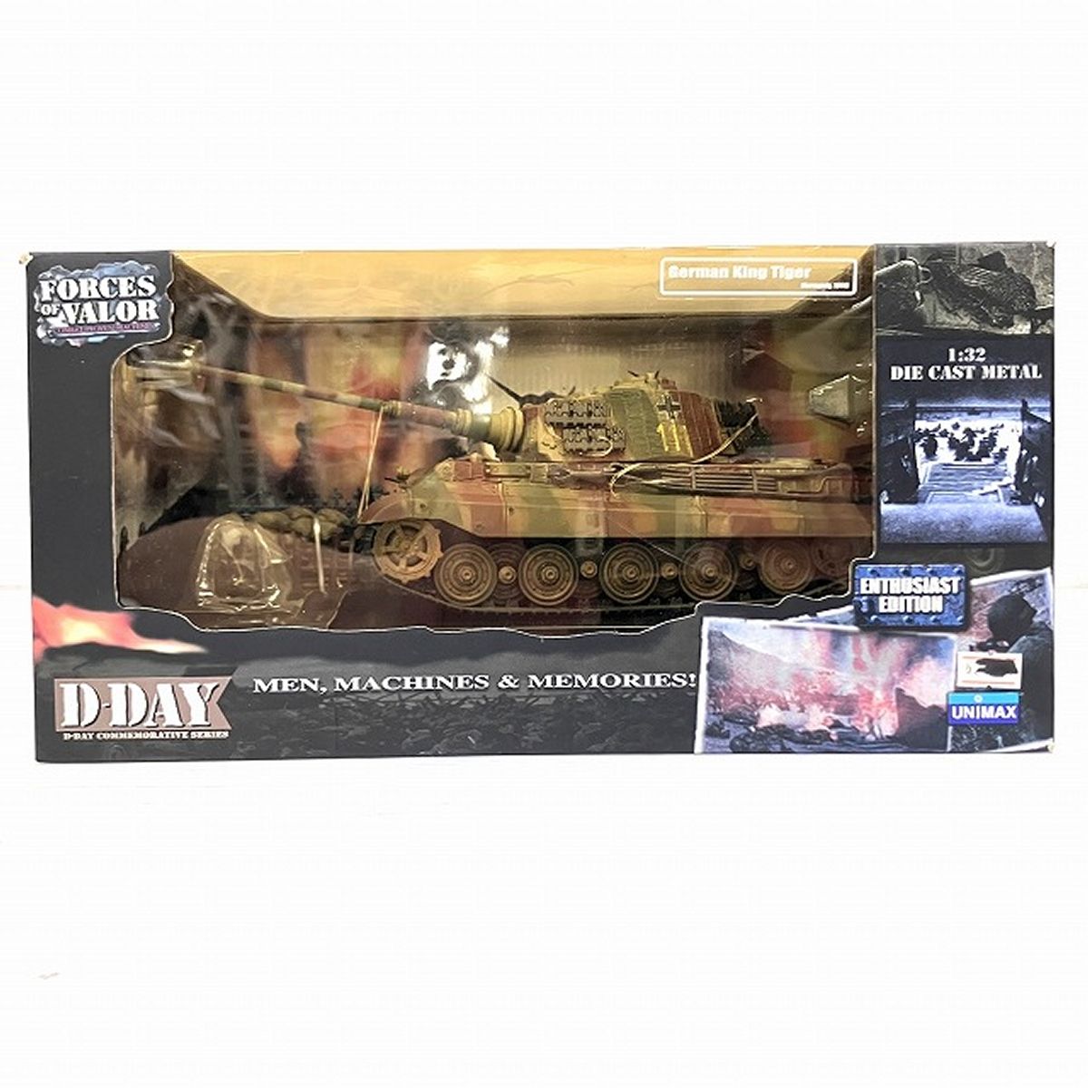 UNIMAX ユニマックス 1/32 German King Tiger キングタイガー ドイツ 1945 戦車 FORCES OF VALOR フィギュア 未開封 O11220391