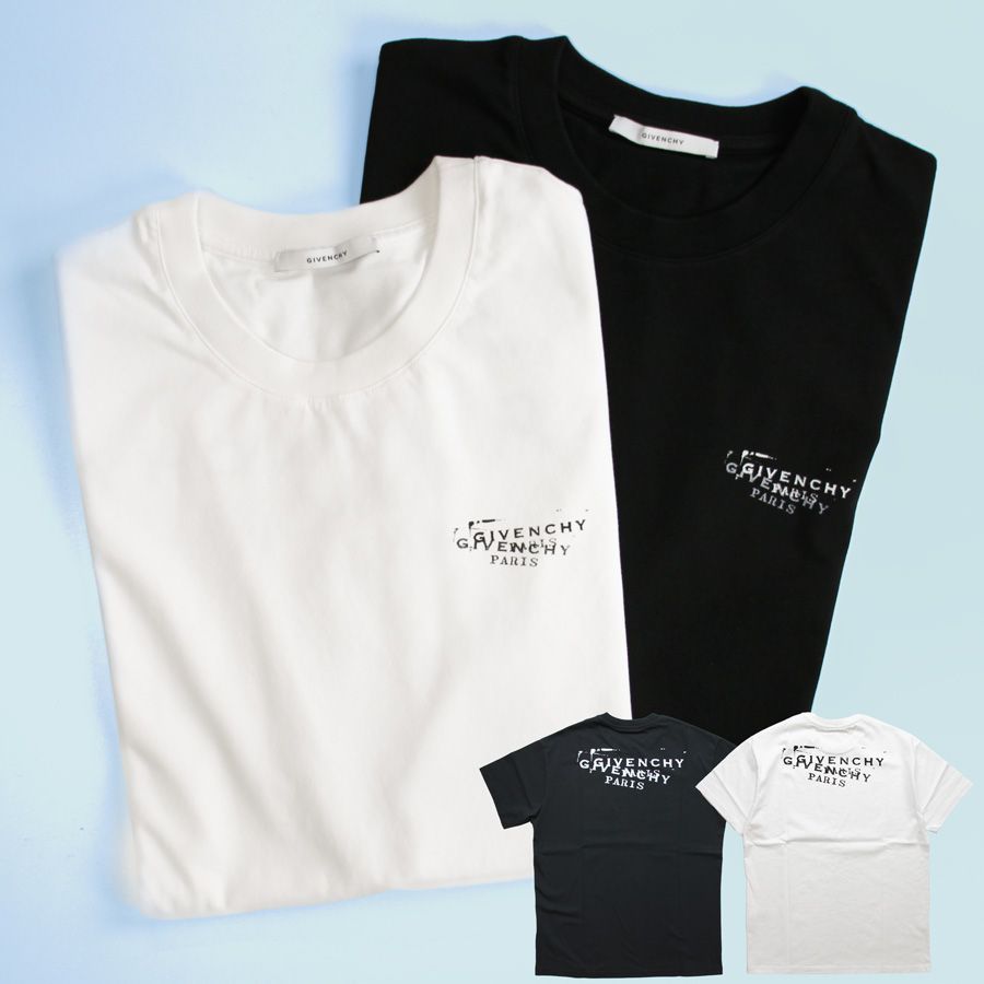 【新品商品】ジバンシィ GIVENCHY(BM71NK3YSA)　メンズ Tシャツ 半袖　スタンプ Tシャツ