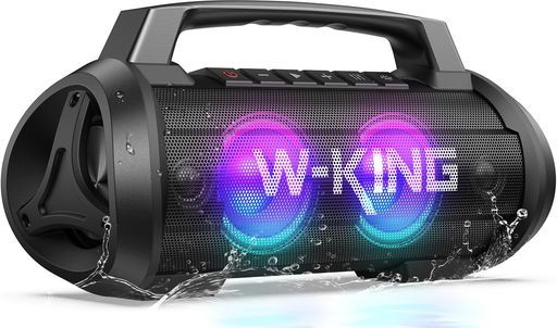 70W(120Wピーク)スピーカーbluetooth、IPX6防水防塵ワイヤレススピーカー大音量、W-KINGポータブルスピーカー