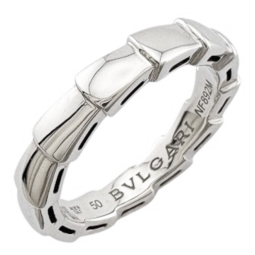 ブルガリ セルペンティ ヴァイパー リング 指輪 9.5号 18金 K18ホワイトゴールド レディース BVLGARI 中古 ブルガリ