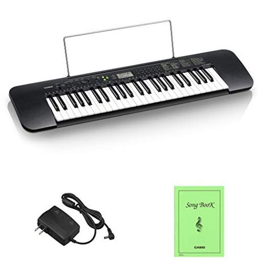 カシオ(CASIO)電子キーボードCasiotoneCTK-240スリム&コンパクト49鍵盤100音色100リズムAC電源と乾電池の2電源対応見やすい液晶画面