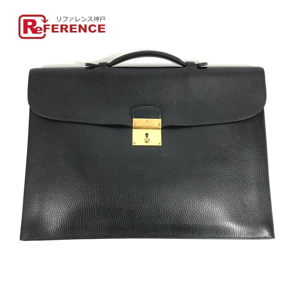HERMES エルメス ビジネスバッグ キリウス レザー ブラック