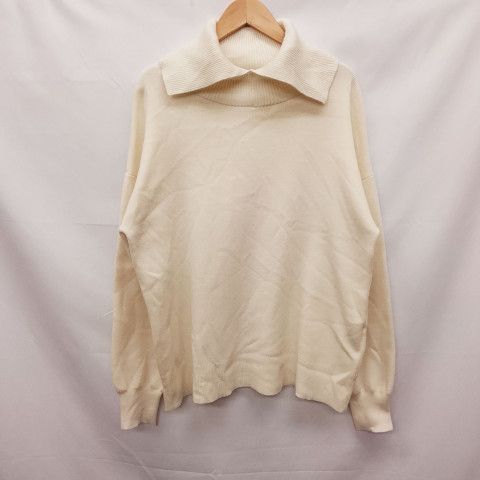 RAWFUDGE ローファッジ スタンドカラーニットプルオーバー オフホワイト M ◇〇☆