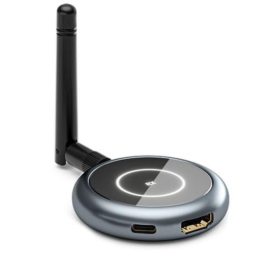 AIMIBOワイヤレスHDMI受信機【2025新バージョン】B0DQSHYC37、B0CSJP3WW5増設用受信機HDMIレシーバー日本技適認証取得技適認証番号:「R210-187634」