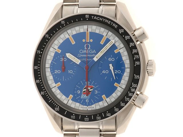 OMEGA オメガ スピードマスター レーシング カートモデル 3510.80 腕時計 ステンレス ブルー文字盤 自動巻き メンズ【中古】【472】