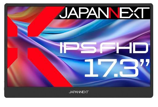 JAPANNEXT17.3インチモバイルモニターIPSパネルフルHD1920x1080解像度スマートケース付き(TypeC/PC対応/スピーカー内蔵/sRGB100%/非光沢)JN-MD-IPS1730FHDR-N