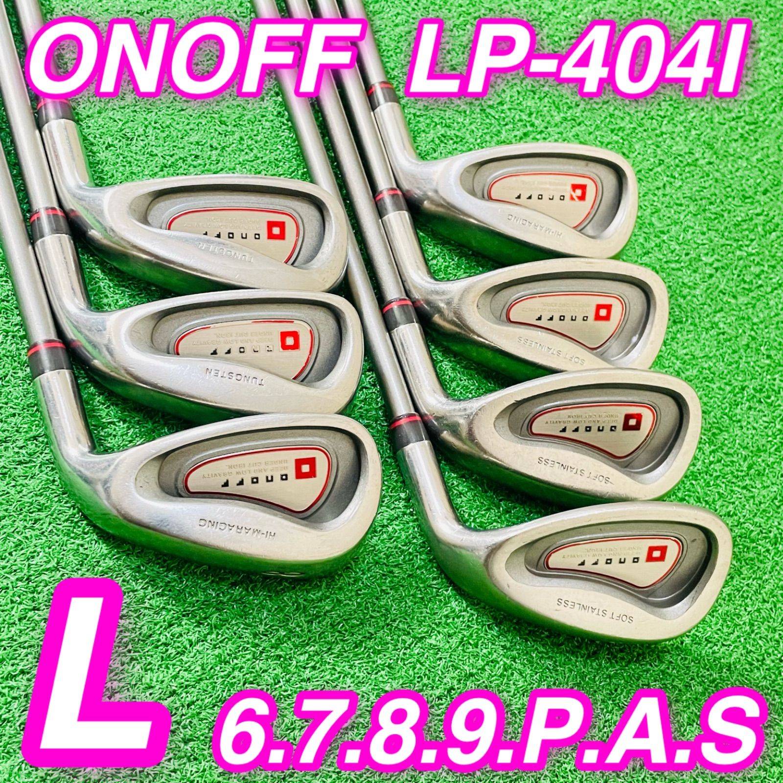9995 ONOFF LP-404I オノフ レディース 女性用 右利き アイアン7本セット フレックスL 6.7.8.9.P.A.S 送料無料 匿名配送