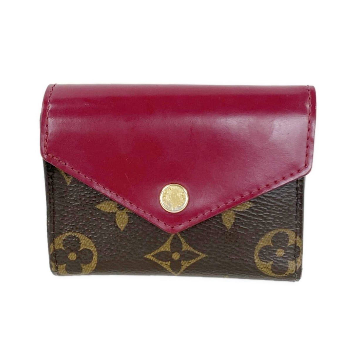 LOUIS VUITTON(ルイヴィトン) 3つ折り財布 モノグラム ポルトフォイユゾエ M62932 フューシャ レザー、牛革