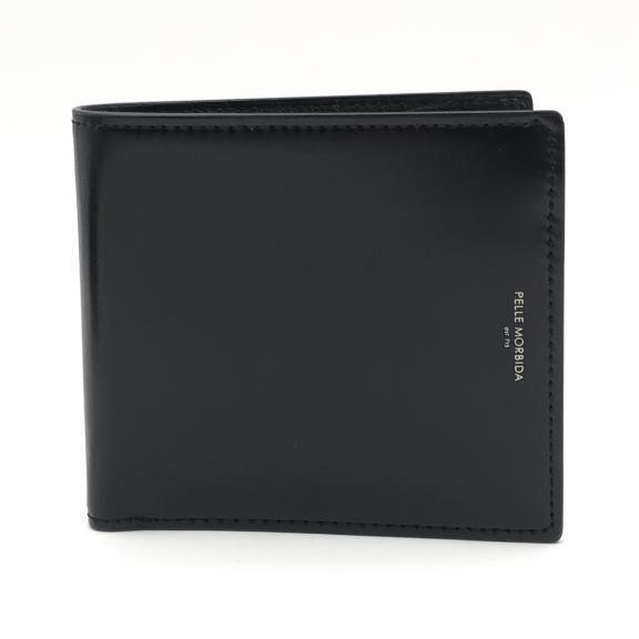 【中古】PELLE MORBIDA Barca コンパクトウォレット PMO-CSBA804 ブラック ペッレ モルビダ 馬革 コードバン 牛革[10][240010518612] 中古】PELLE MORBIDA Barca コンパクトウォレット PMO-CSBA804