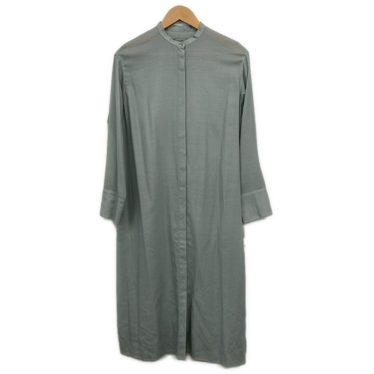 theory luxe(セオリーリュクス) ワンピース サイズ038 M レディース美品 - ライトグリーン 長袖/ロング/シャツワンピ