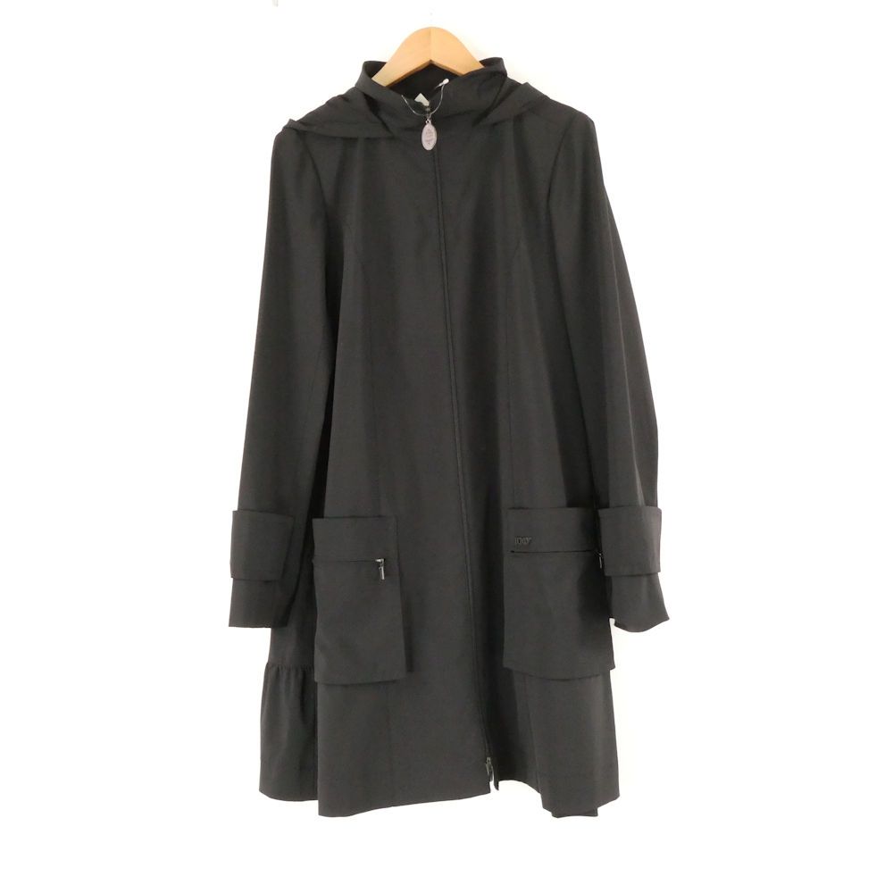 美品 FOXEY NEW YORK フォクシー 30157 フード付きレイニーコート レインコート 38 S相当 ポリエステル他 レディース AO4137A75