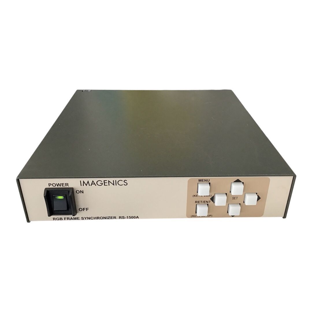 【通電確認のみ】IMAGENICS RS-1500A　アナログRGBフレームシンクロナイザ ー