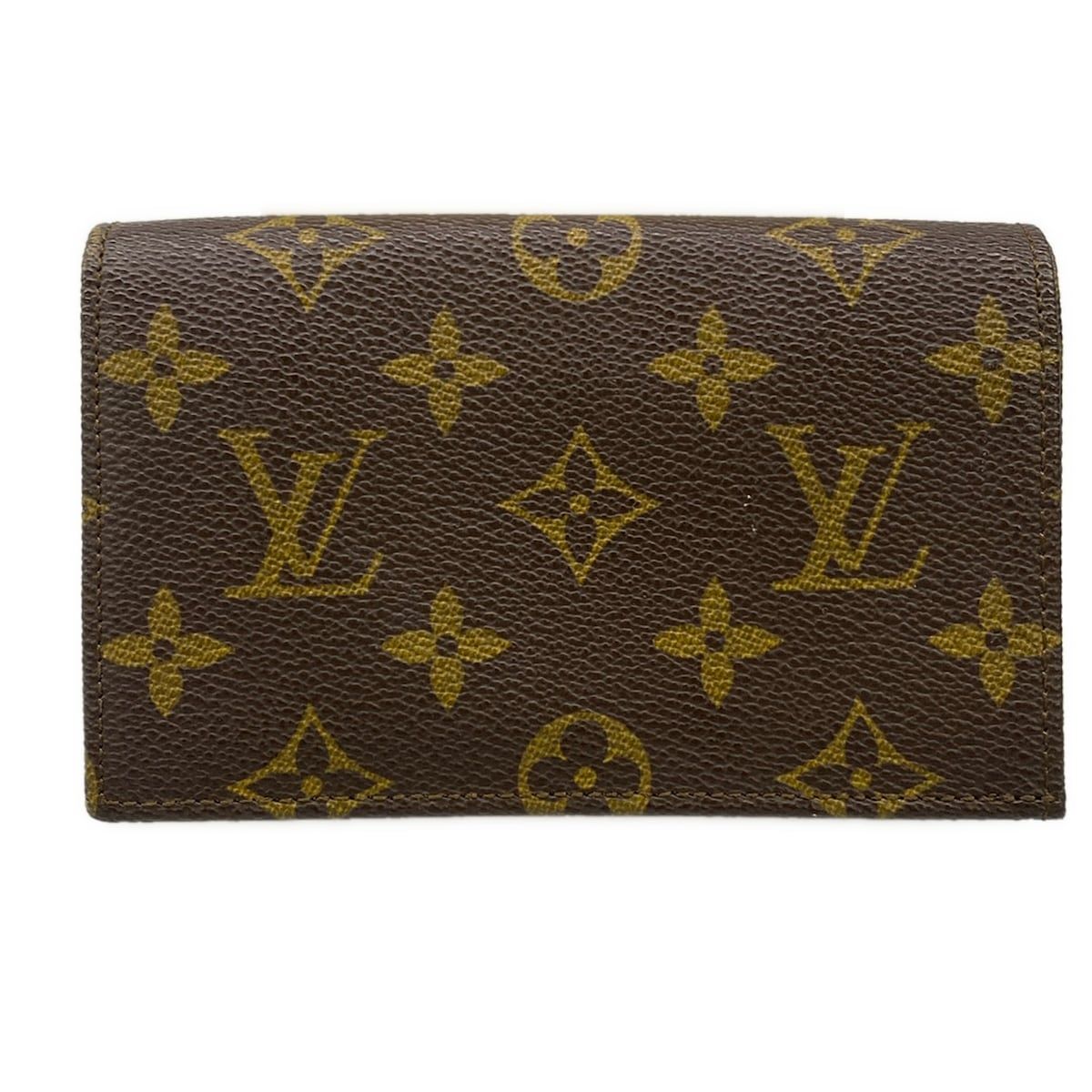 LOUIS VUITTON(ルイヴィトン) 2つ折り財布 モノグラム ポルトモネビエトレゾール M61730 - レザー