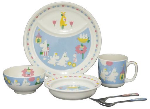 山加商店MOOMIN(ムーミン)「ベビーキッズ」食器セット6点ベビー子ども食器(ギフト箱入)電子レンジ食洗機対応ムーミングッズ北欧母の日プレゼント食器ギフト結婚祝い日本製MM1200-115