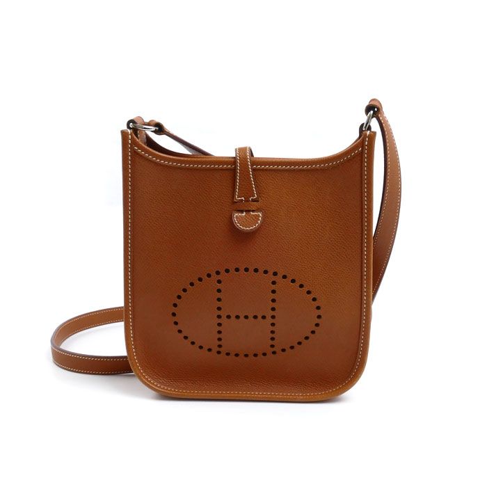 HERMES エルメス エヴリンTPM エプソン ショルダーバッグ ブラウン □H刻印（2004） レディース 中古