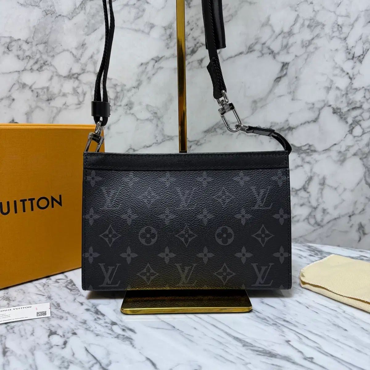 OS Louis Vuitton ルイヴィトン エクリプス ガス통 クロスバック メッセンジャーバッグ
